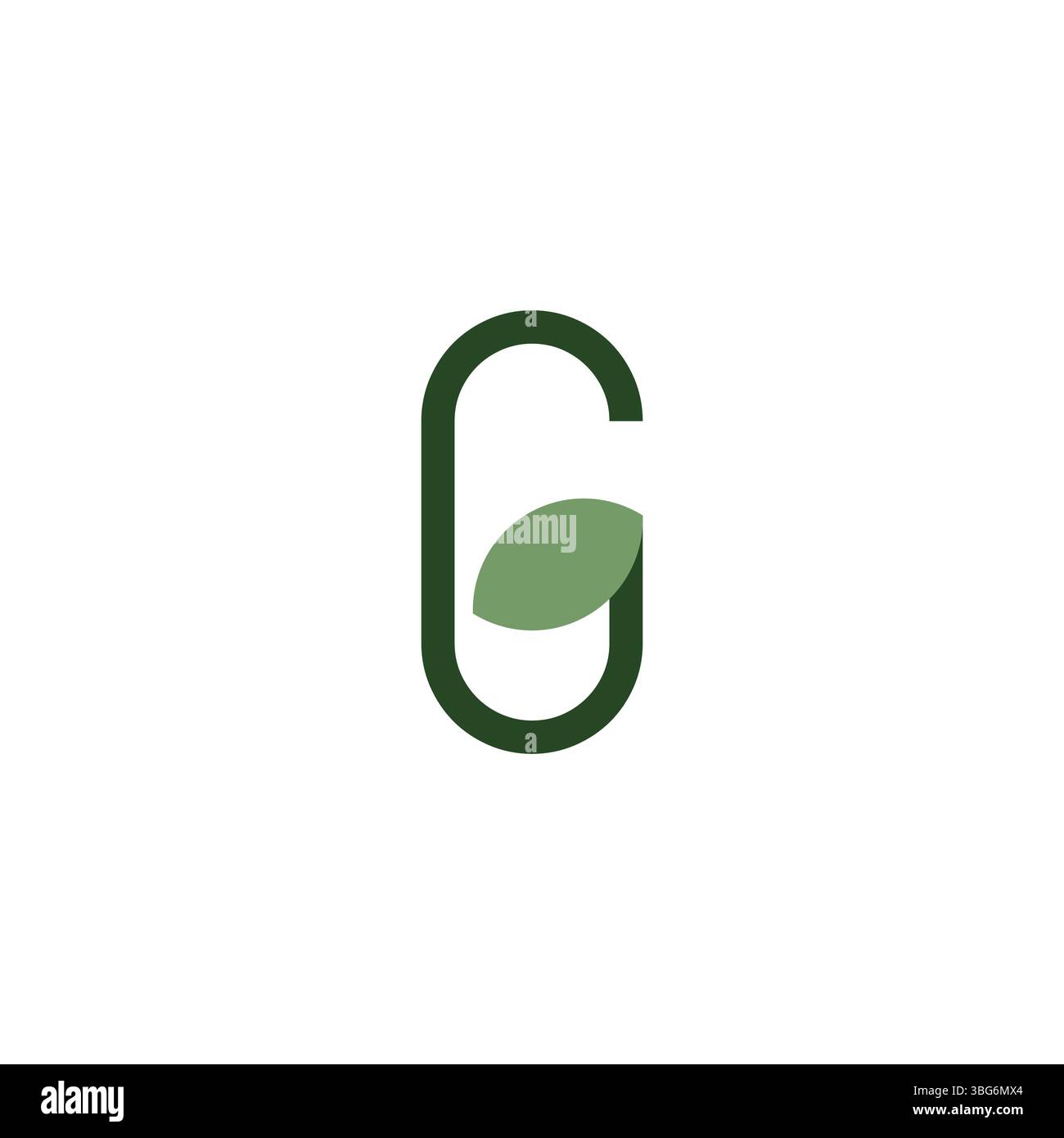 Letter G Leaf Logo Design Template. G Icon For Nature Logo Stock Vector ...