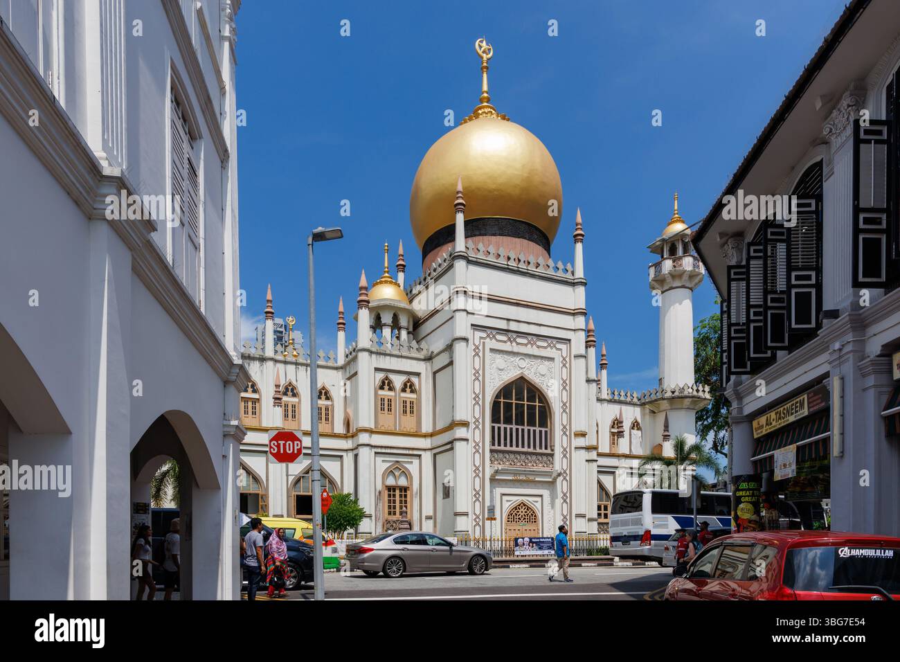 Sultan mosque, Kampong Glam Malay heritage district, Singapore Stock Photo