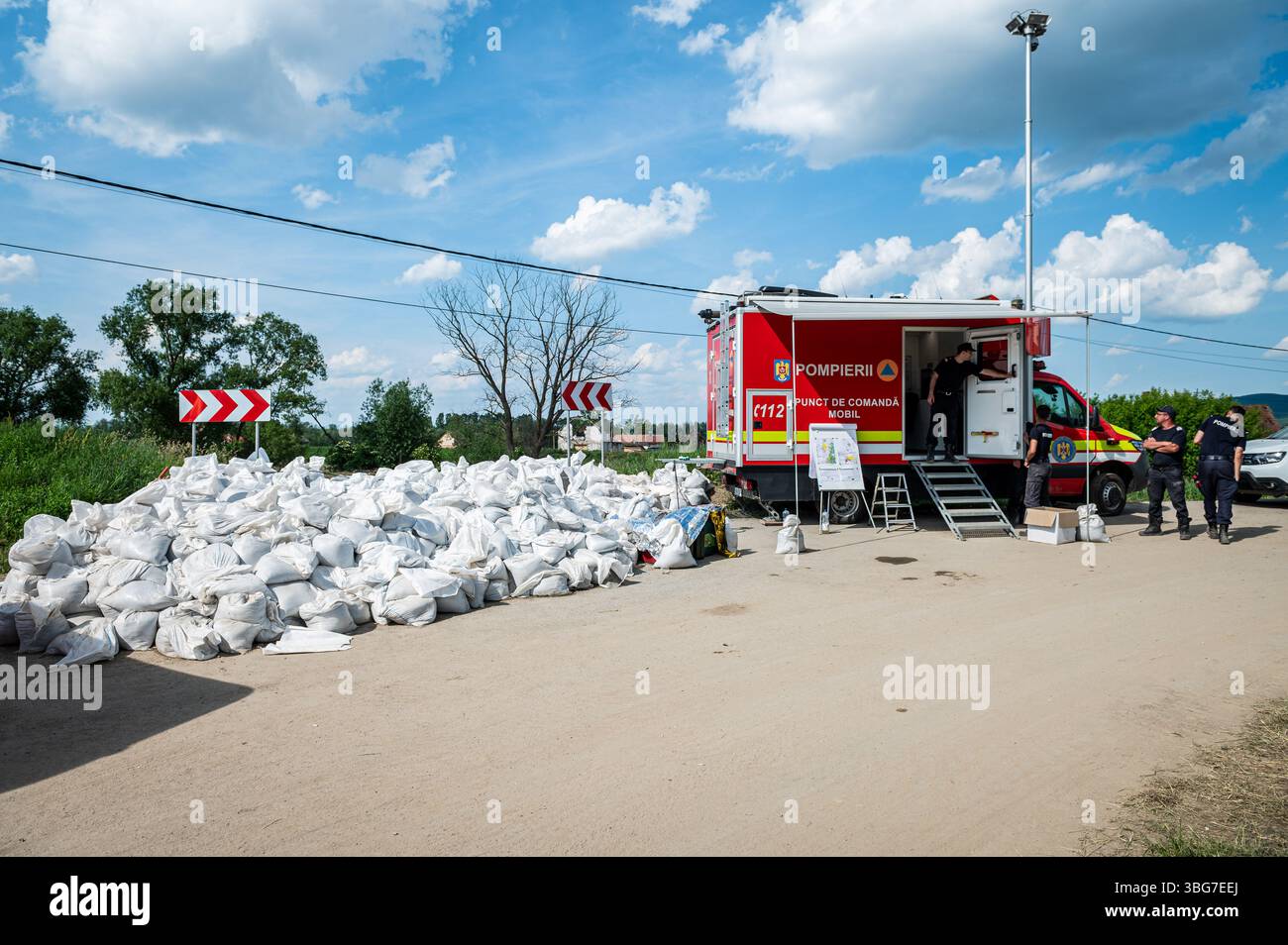 Borosneu Mare, Budapest, Romania. 3rd June, 2025. Mobile command post ...