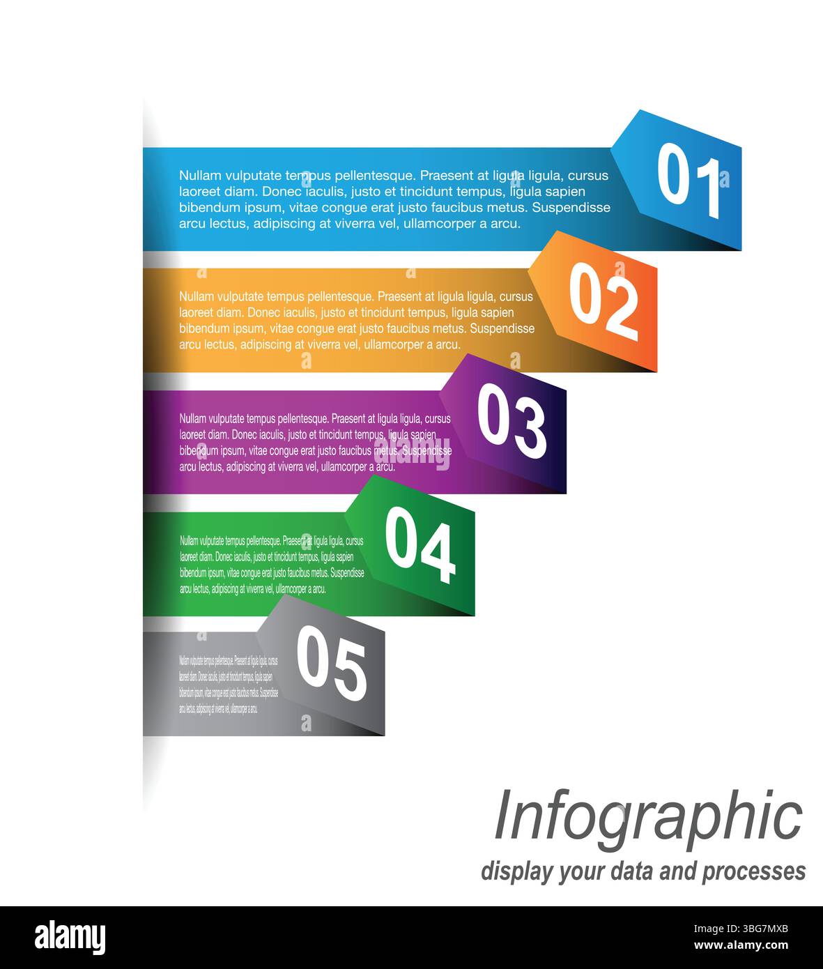 Infographic template for modern data visualization and ranking and ...
