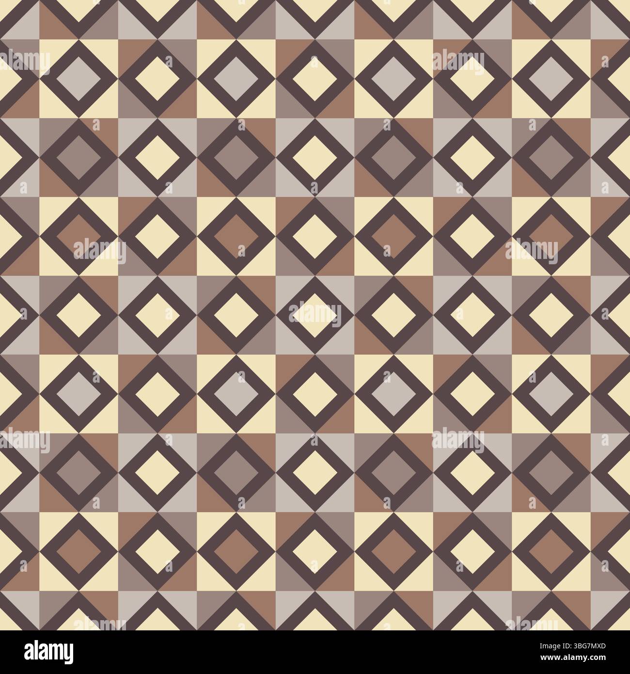 Minimalist Geometric Mid Mod Seamless Pattern Stock Vector