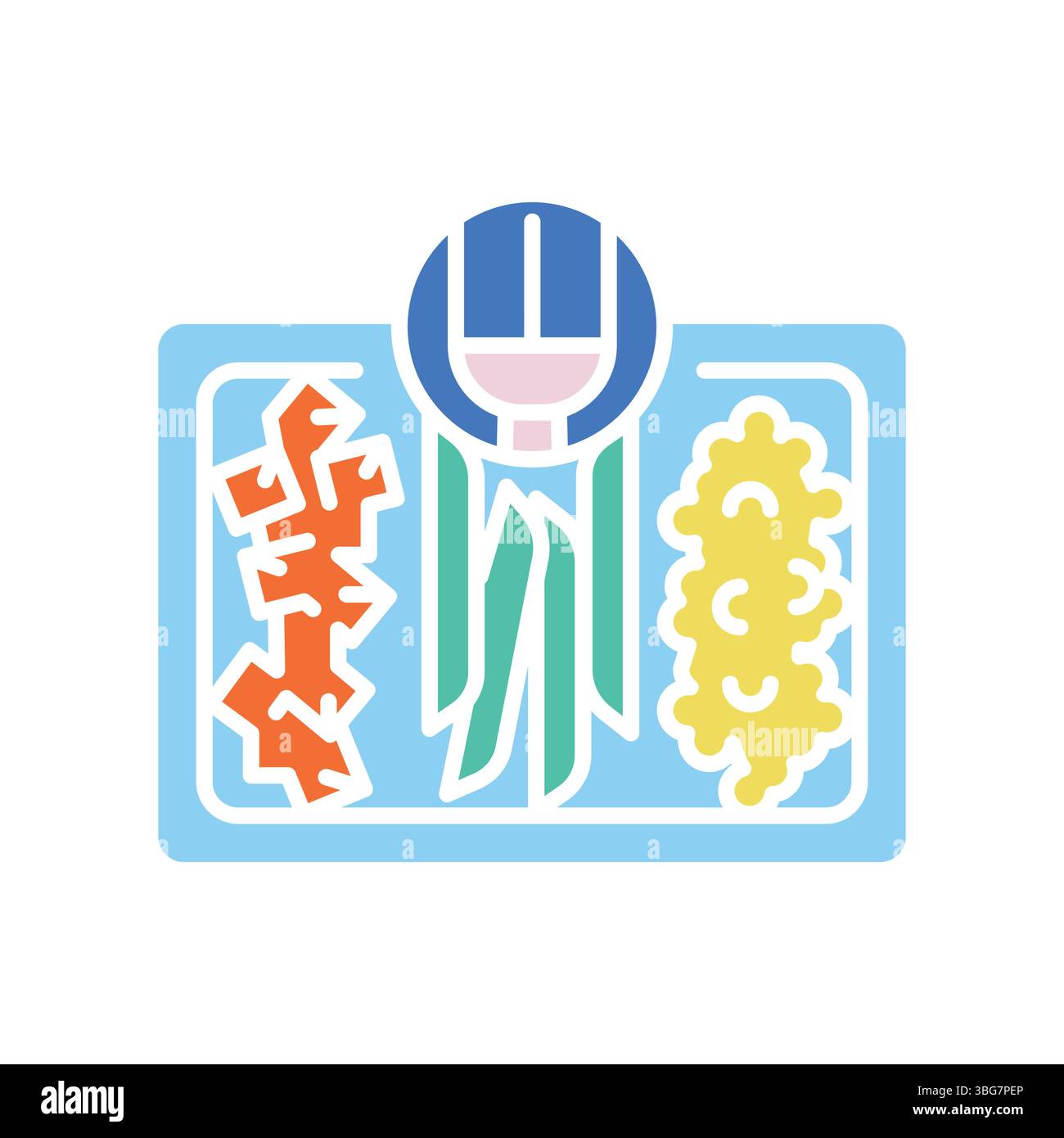 personalized meals color flat icon for digital and print projects ...