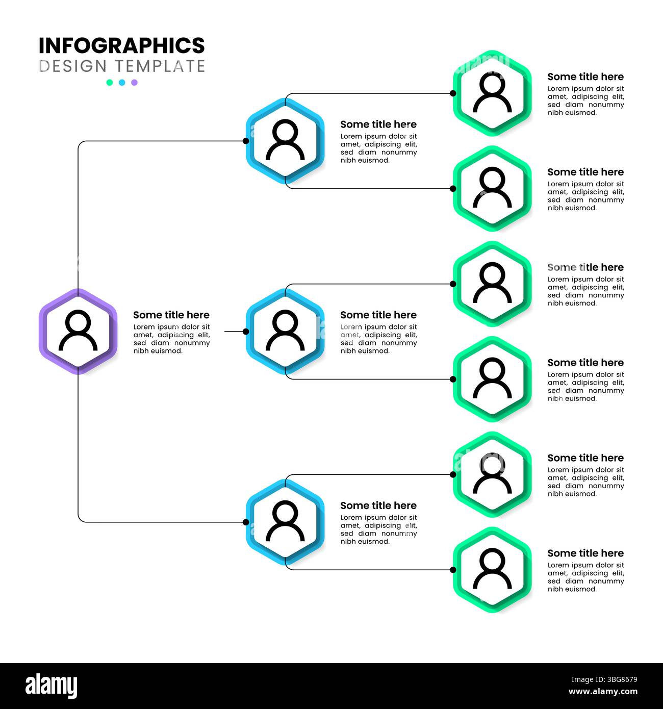 Infographic template with 3 layers. Leadership. Can be used for ...