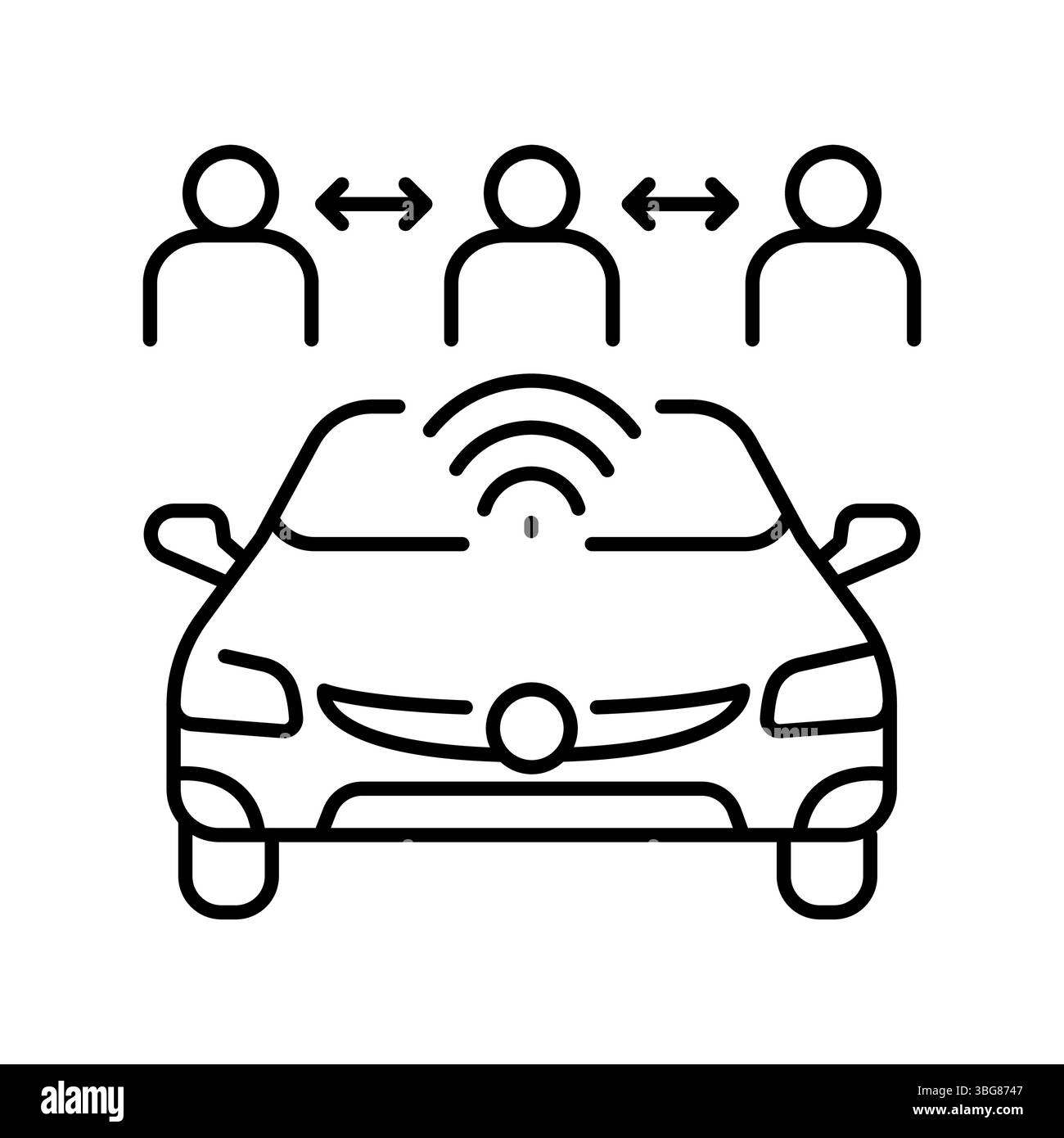Smart ride sharing Black and White Stock Photos & Images - Alamy