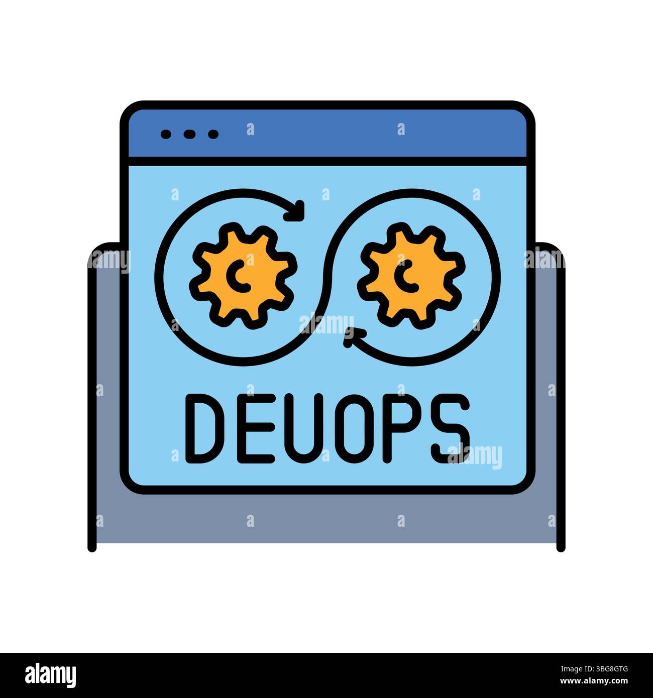 Automated devops processes Stock Vector Images - Alamy