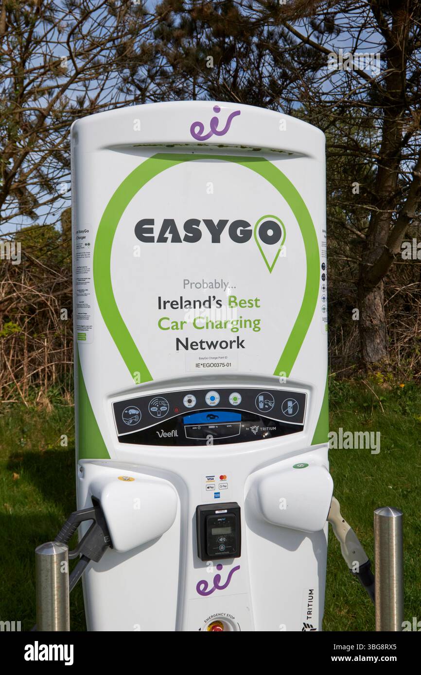 eir easygo electric car charging station belmullet county mayo republic of ireland Stock Photo