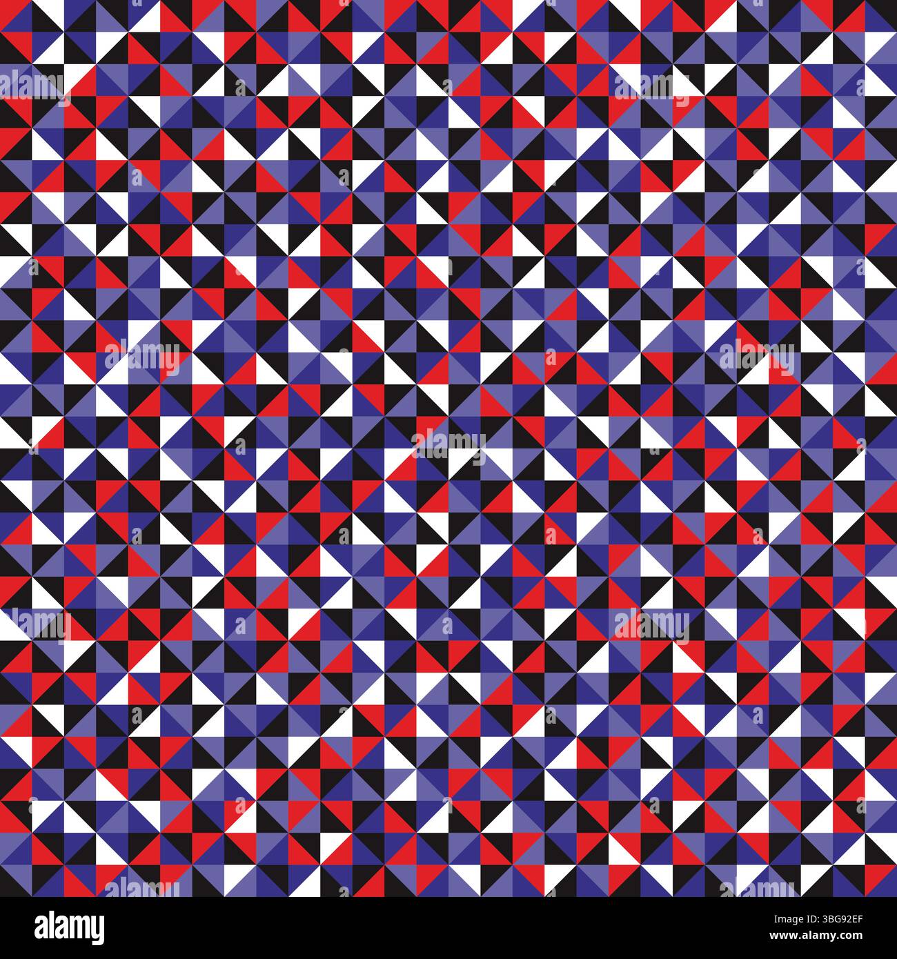 Seamless pattern of geometric shapes. Colorful mosaic backdrop. Geometric vector background. Colorful triangle pattern. Stock Vector