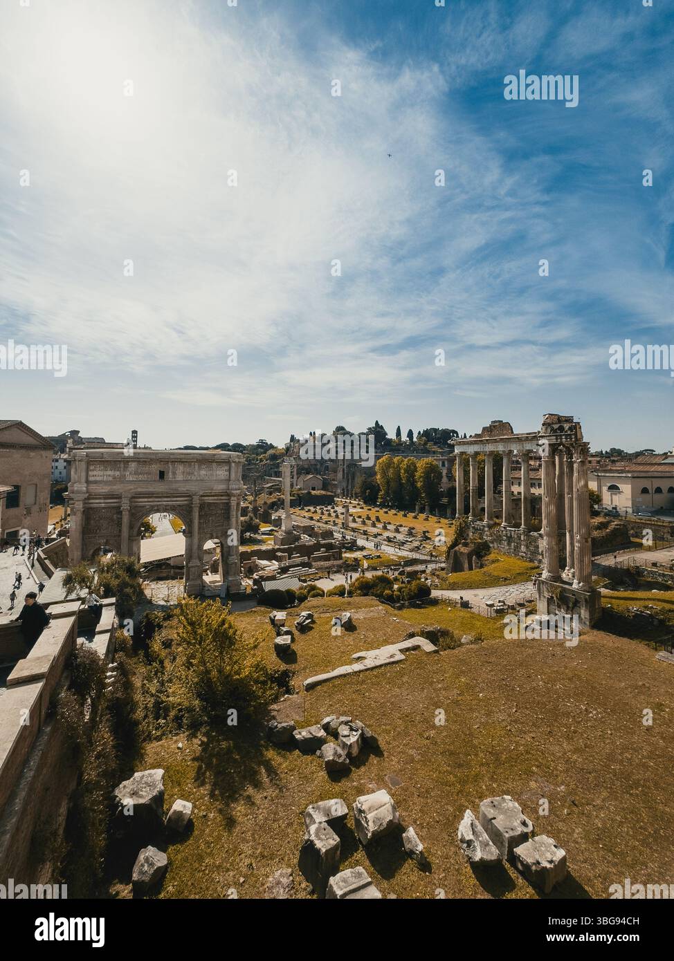 Ancient Landmark Of The Roman Empire Ruins In Rome Stock Photo - Alamy