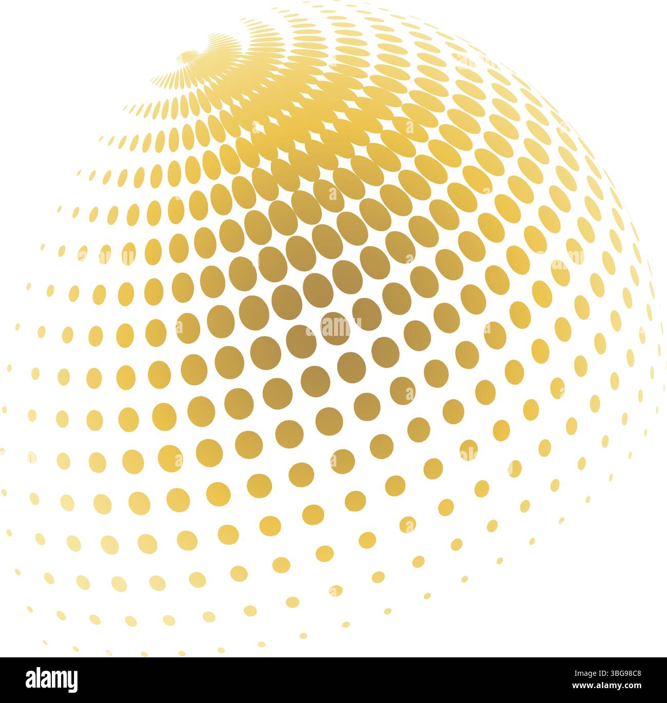 Contemporary set of halftone rounded 3d figures Stock Vector Image ...