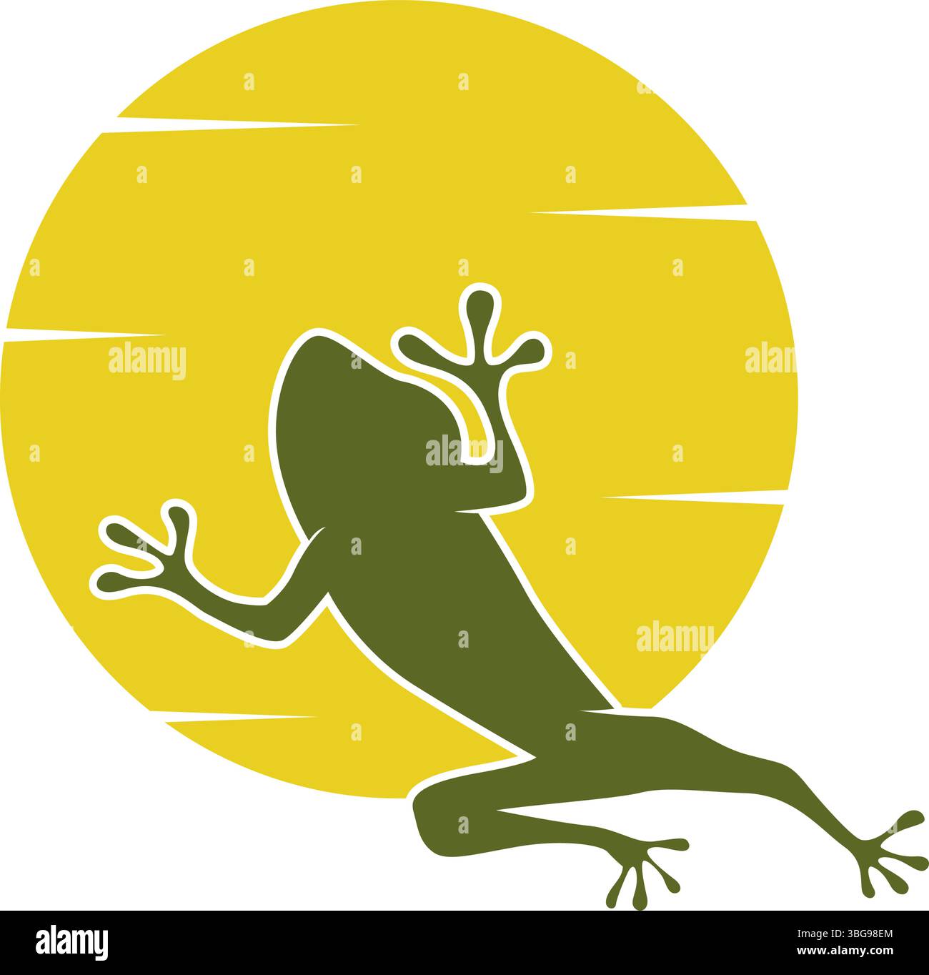 Frog logo icon design template Stock Vector