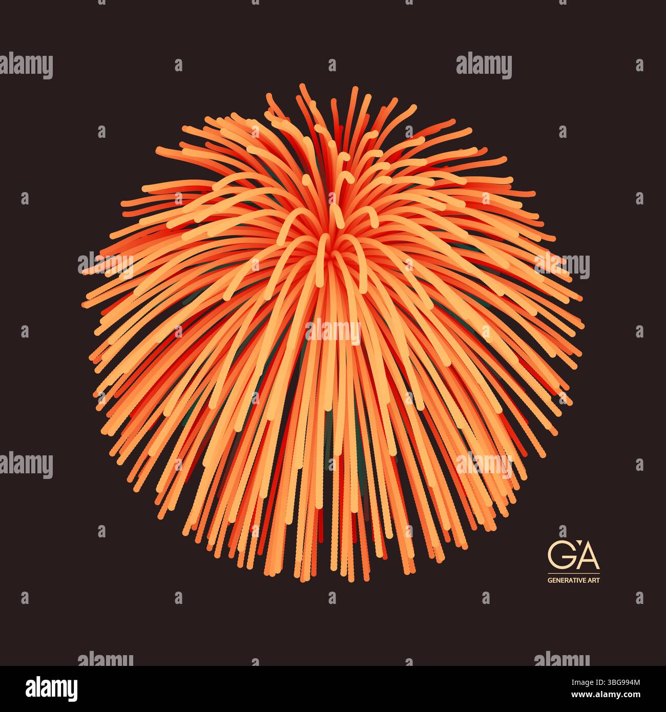 3d abstract sphere. Array with dynamic particles. Modern science and technology element. Vector illustration. Stock Vector