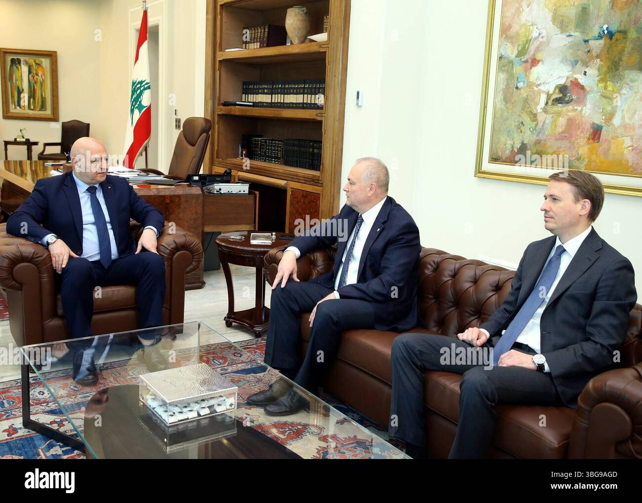 Lebanese President, Joseph Aoun, meets with Russian Ambassador to ...