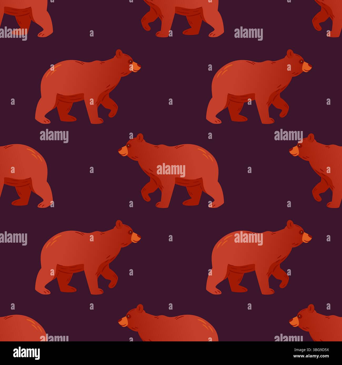 A captivating vector illustration featuring a repeating pattern of ...