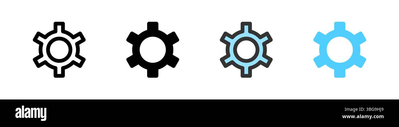 Icon set for settings. Great for apps, control panels, or customization ...