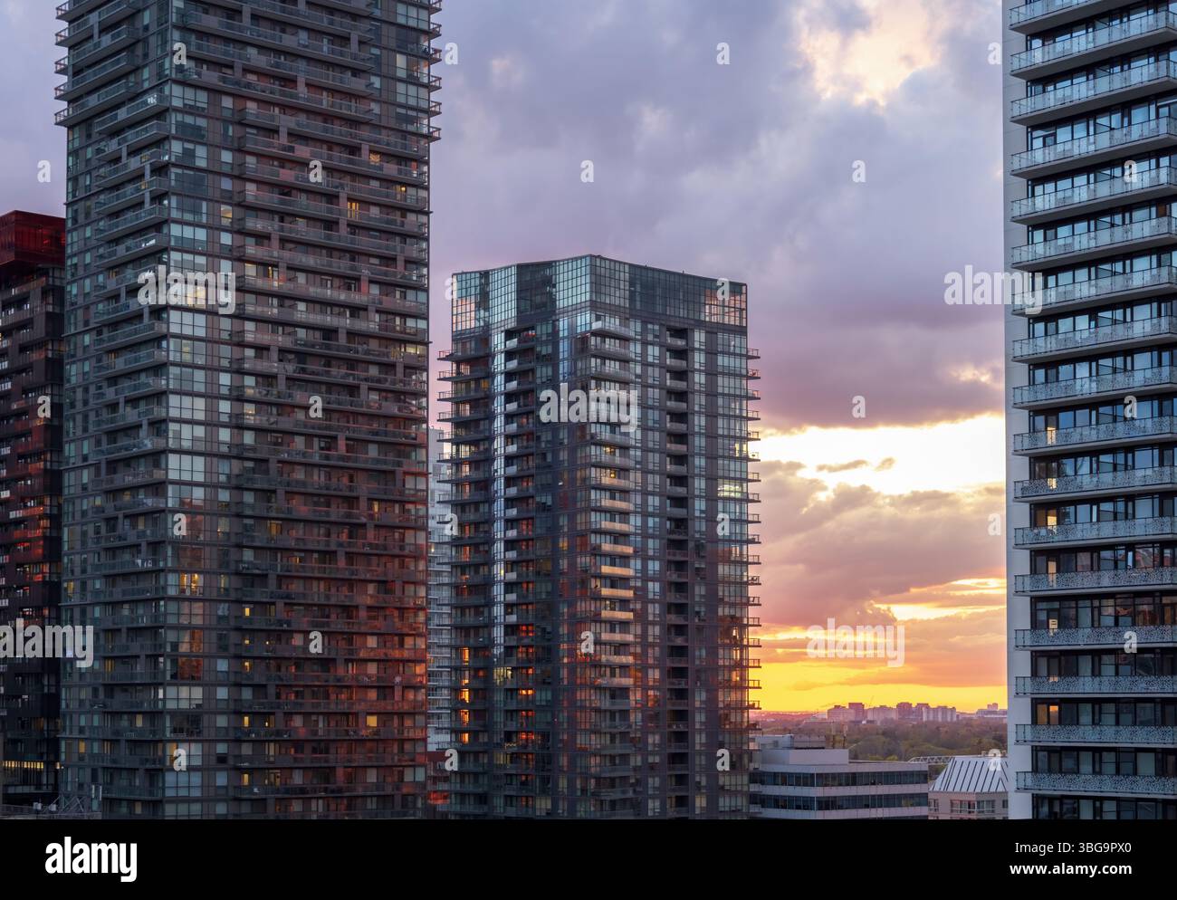 Upscale Eglinton and Forest Hill residential area coveted by middle and upper class families as well as Ontario developers Stock Photo