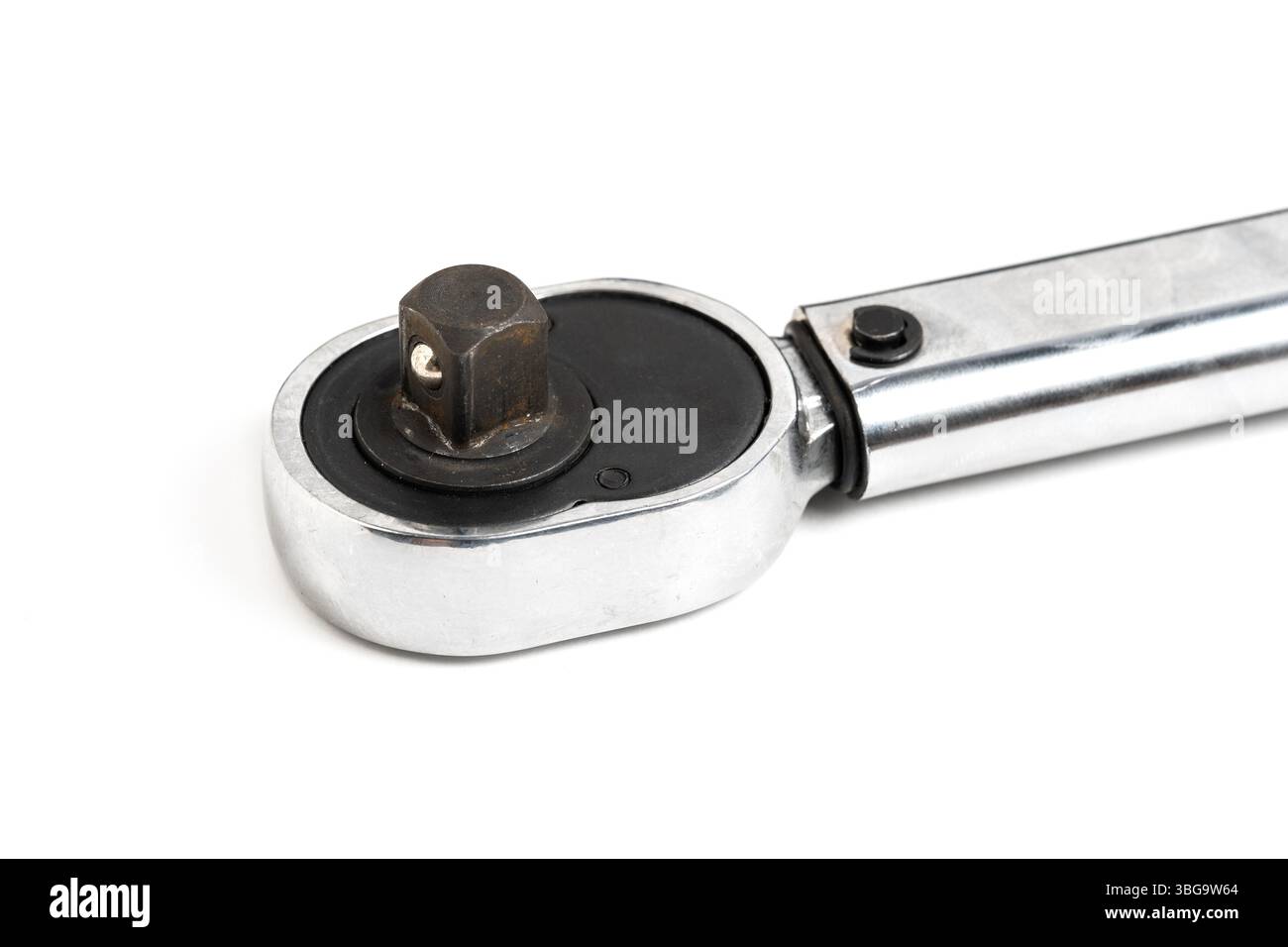 Closeup car key isolated on white background Stock Photo