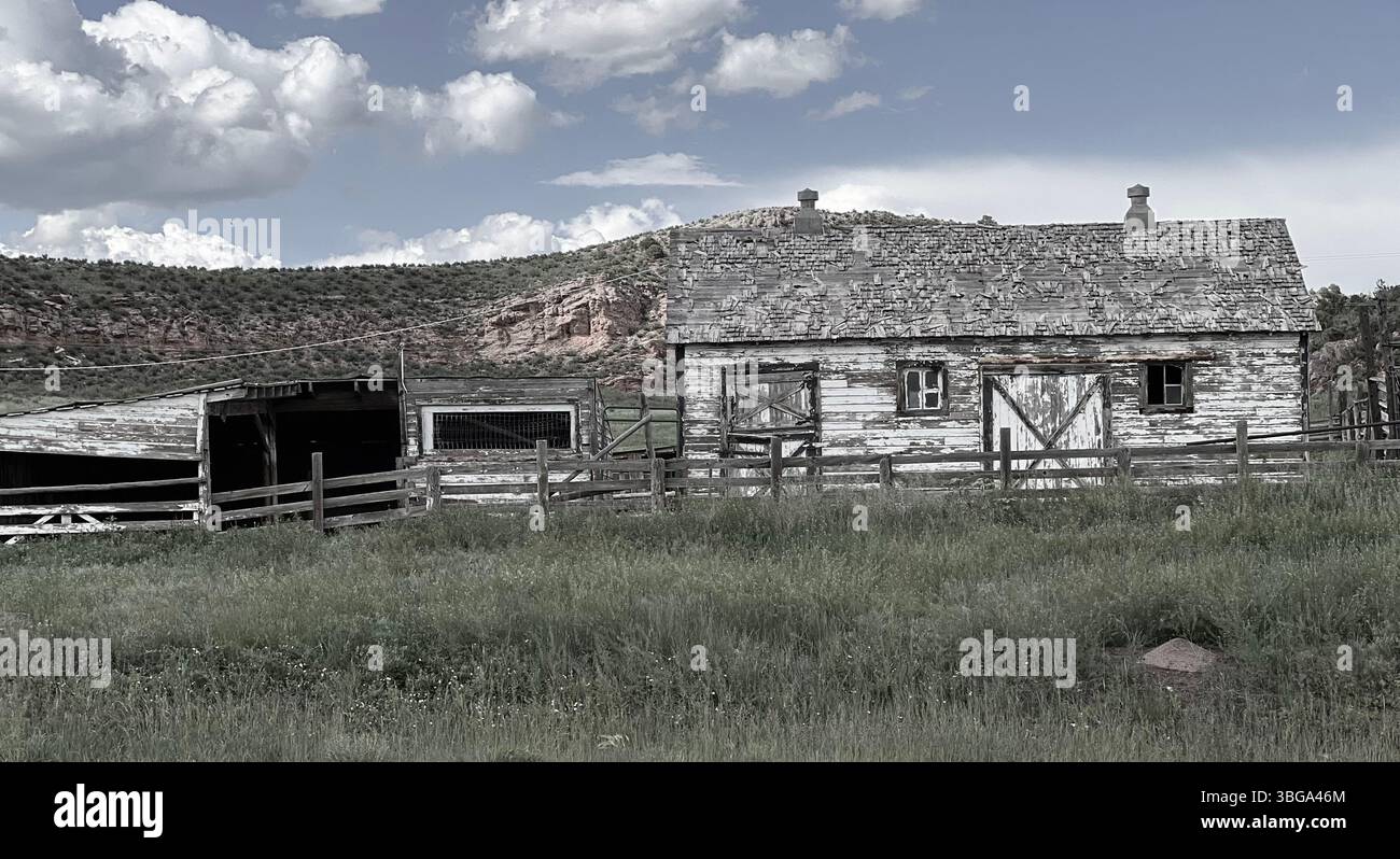 Old Homestead Livermore, Colorado - Smartphone Captured Stock Image