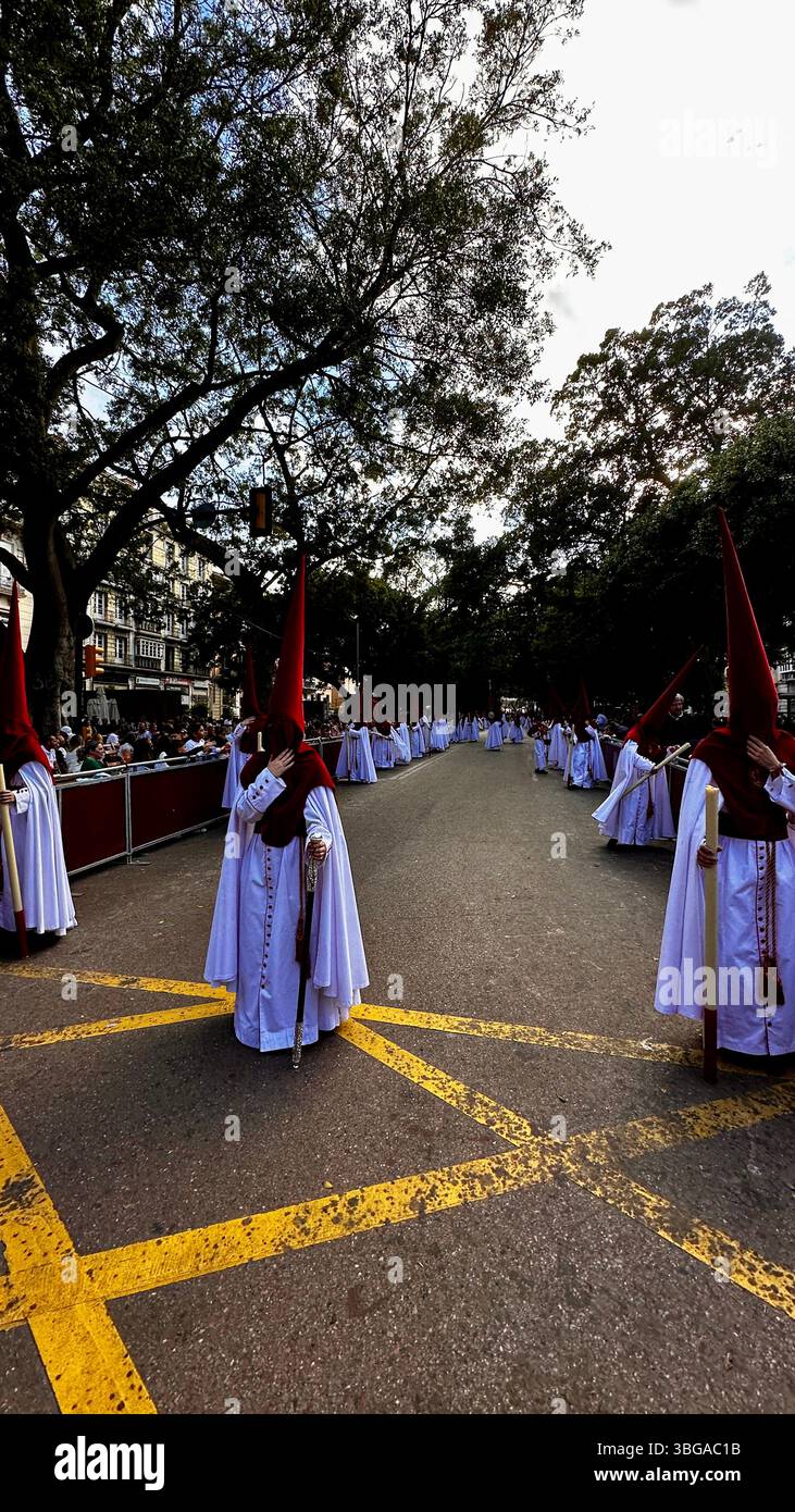 Semana Santa Málaga - Holy Week - Smartphone Captured Stock Image