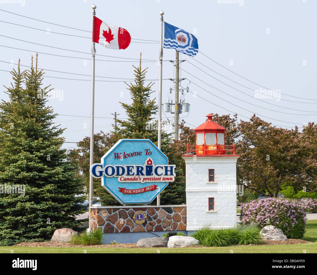 Welcome to goderich sign hi-res stock photography and images - Alamy