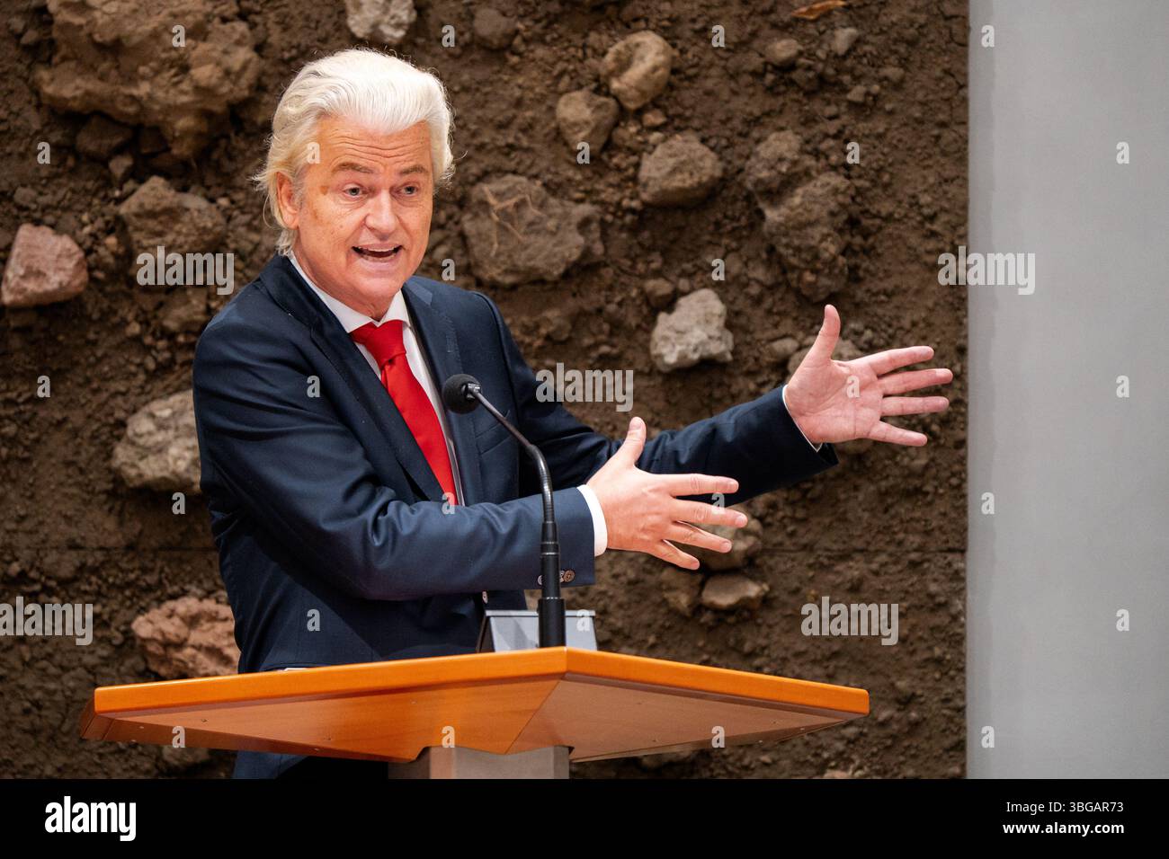 Den Haag Netherlands June 4 Geert Wilders Pvv During The Plenary