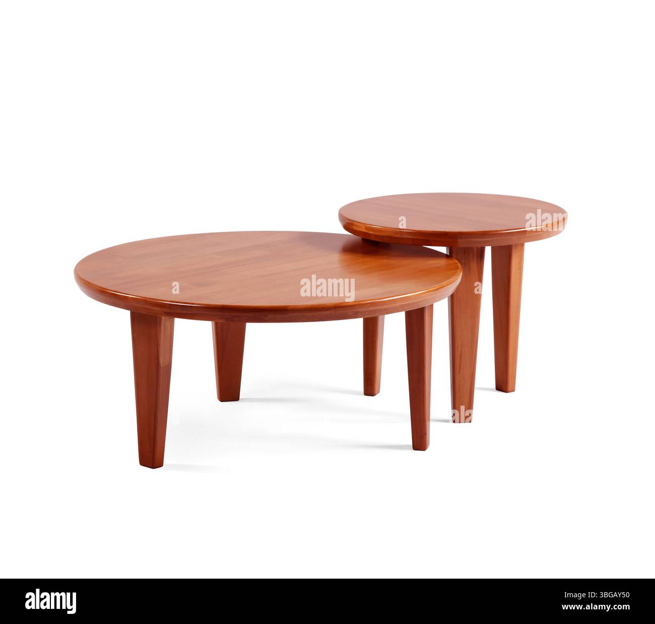 coffee table isolated on white background . front view Stock Photo
