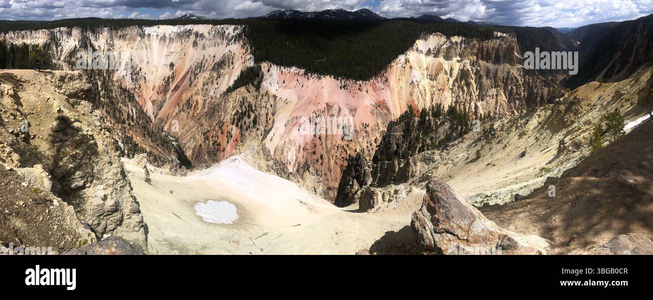 Grand Canyon of Yellowstone National Park - Smartphone Captured Stock Image