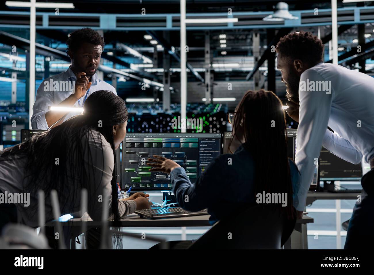 Programmers Operations Handling coworkers hi-res stock photography and images - Alamy