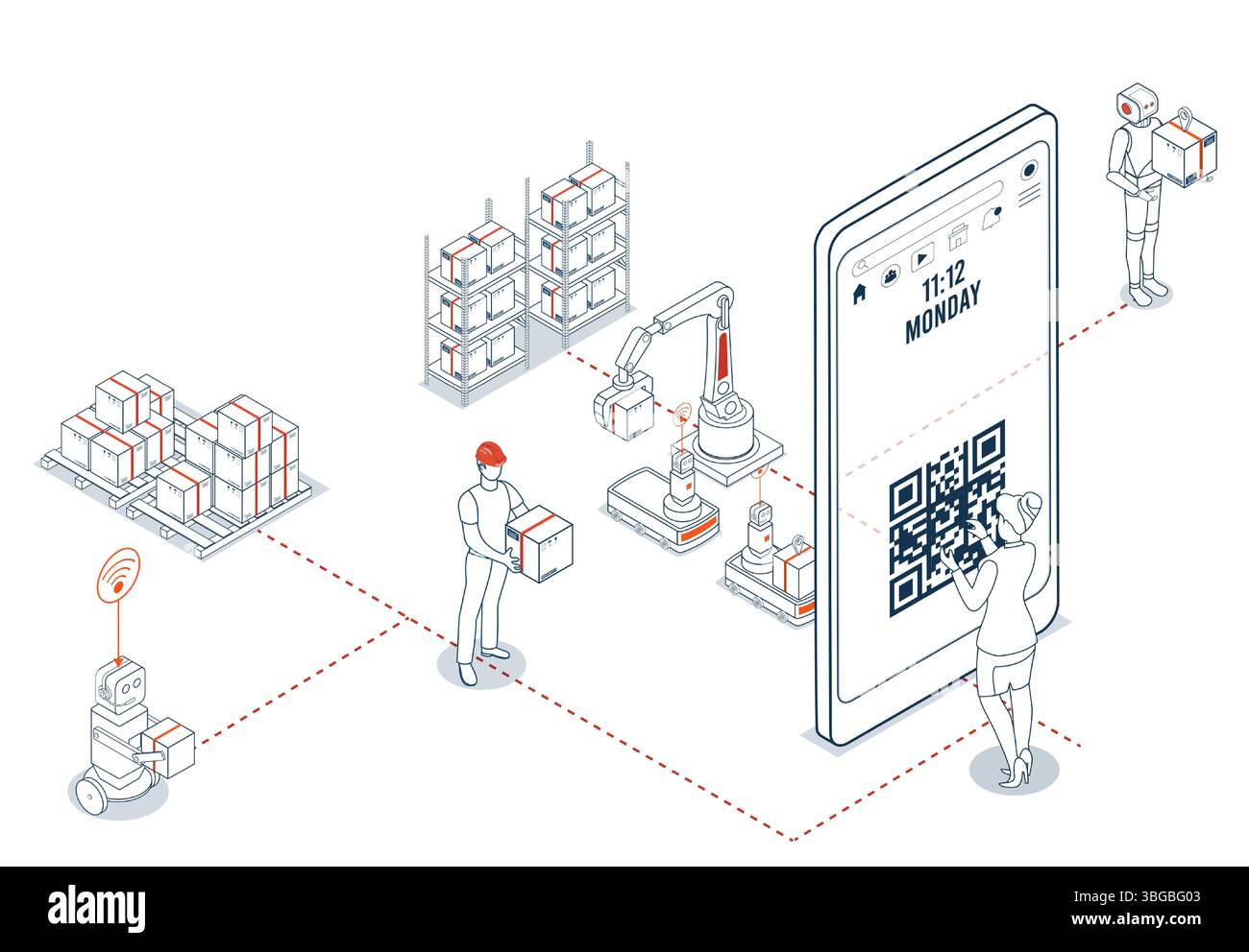 scanning-capabilities-stock-vector-images-alamy