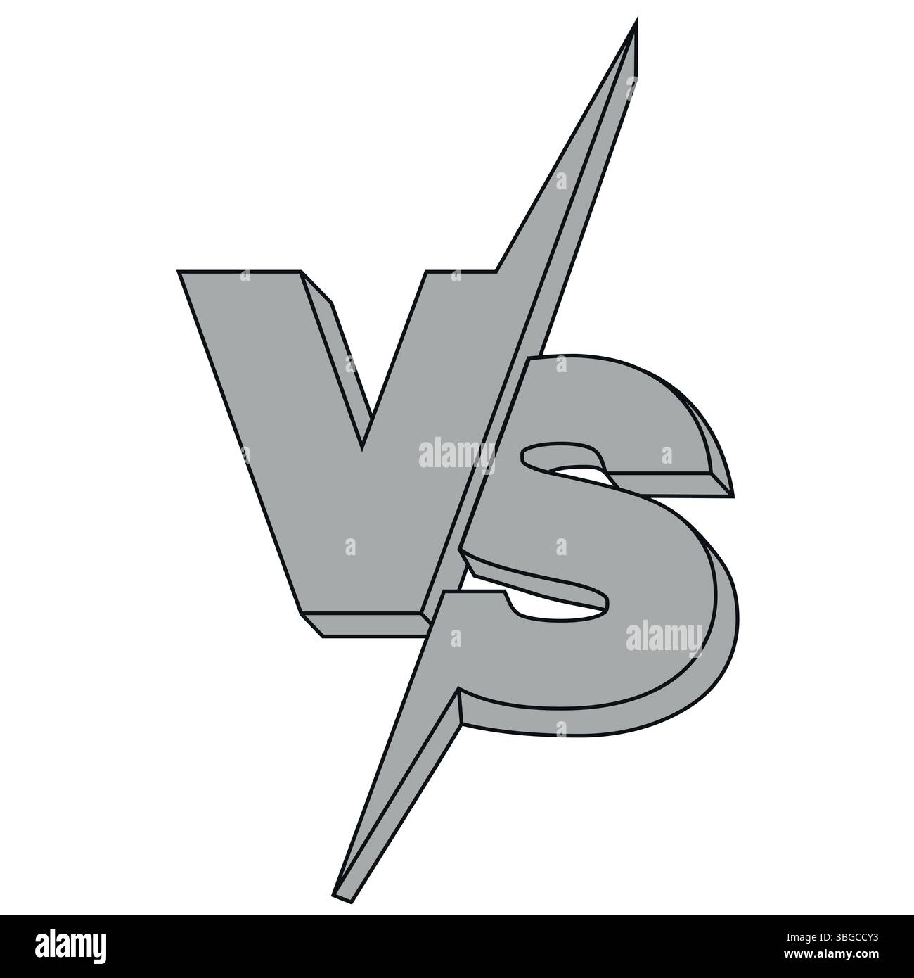 VS Typography for Sports, Fighting, Competition, Battle, Match, Game ...