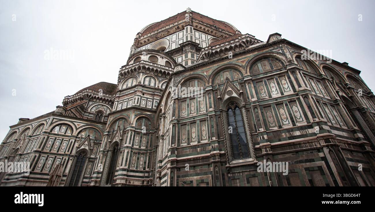 Florence, Italy 1 January 2025: Low angle view of the florence ...