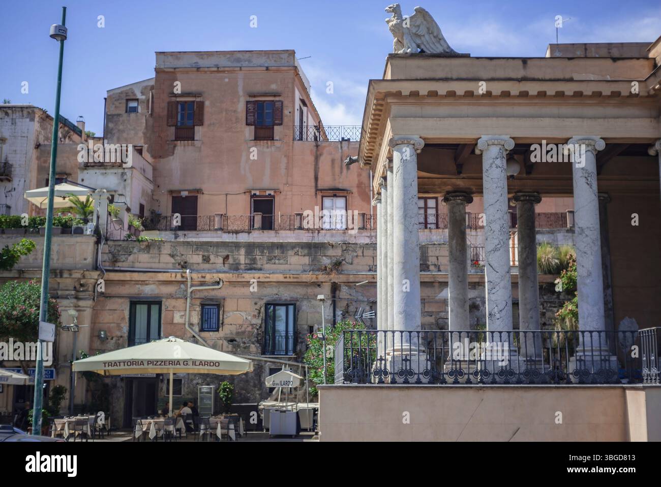 Palermo, Italy 1 January 2025: Neoclassical architecture featuring ...
