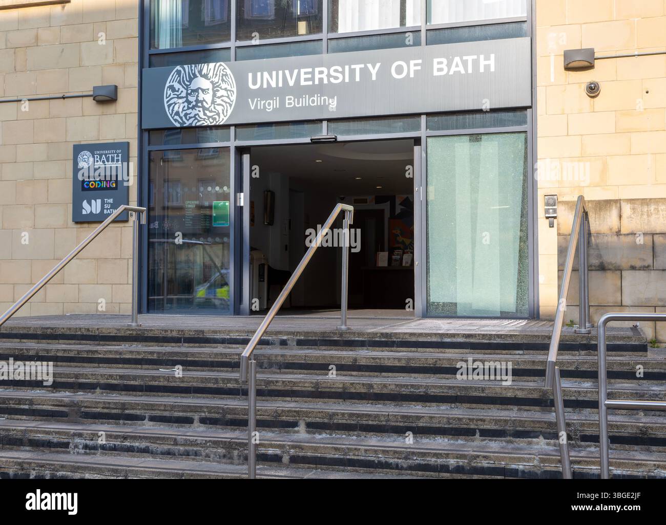 Virgil Building, University of Bath, Manvers Street, Bath, north east Somerset, England, UK former police station Stock Photo