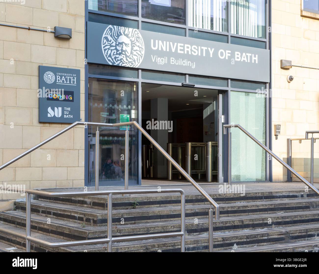 Virgil Building, University of Bath, Manvers Street, Bath, north east Somerset, England, UK former police station Stock Photo