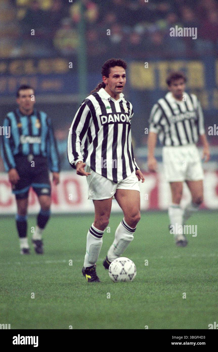Poster Vintage Roberto BAGGIO - Juventus - 1993 - Onze Mondial - Italia