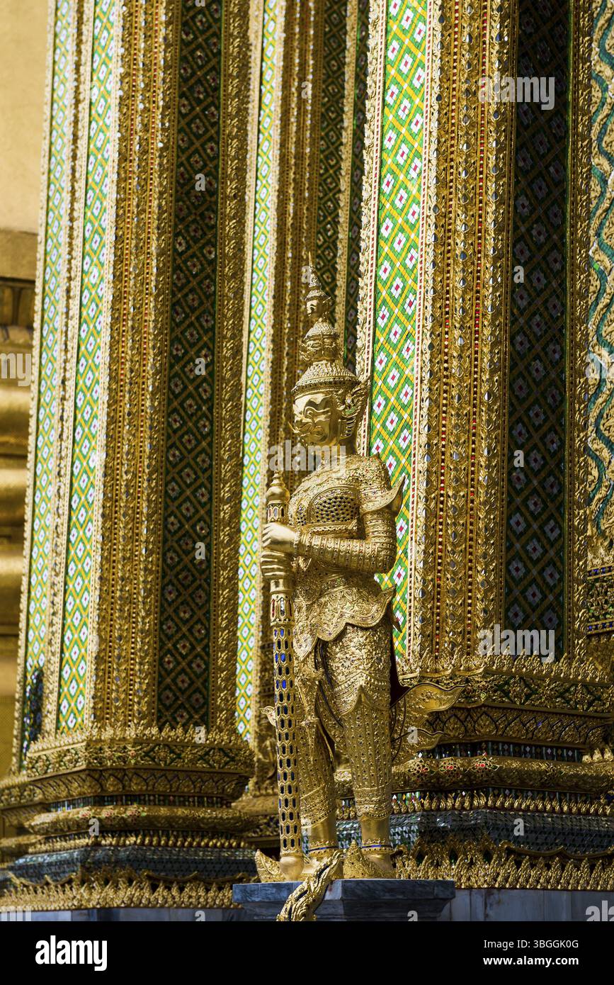 Wat Phra Kaeo temple, old royal palace, Bangkok, Thailand, Asia Stock Photo