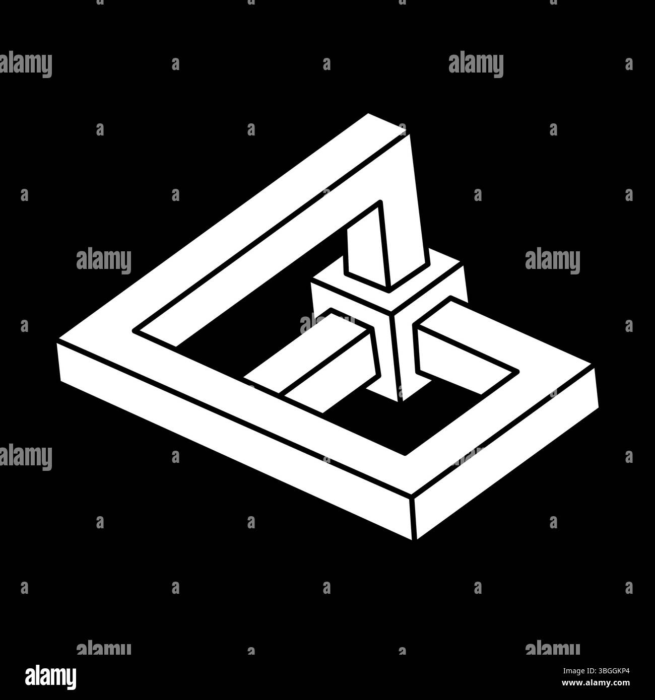 Impossible Optical Illusion Shapes Optical Art Object Escher Style impossible-optical-illusion-shapes-optical-art-object-escher-style