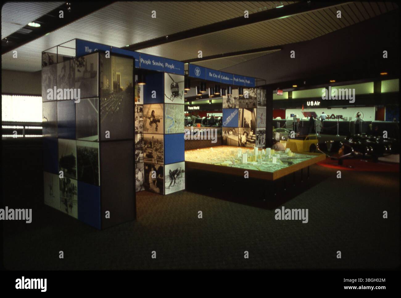 Detailed architectural map displayed hi res stock photography and