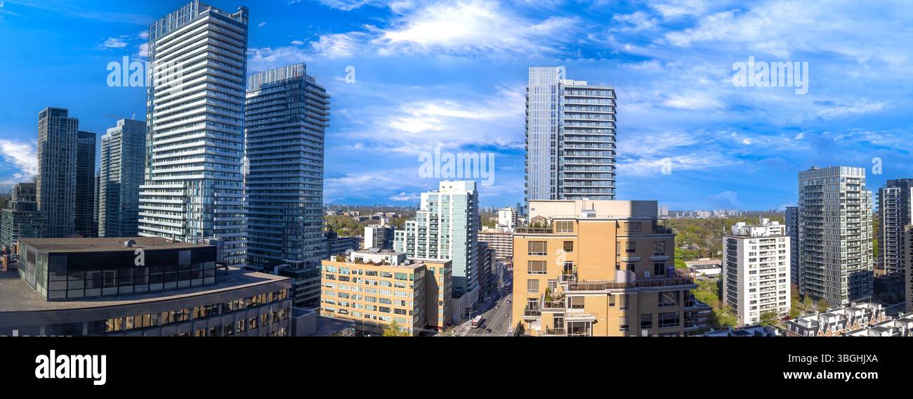 Upscale Eglinton and Forest Hill residential area coveted by middle and upper class families as well as Ontario developers Stock Photo