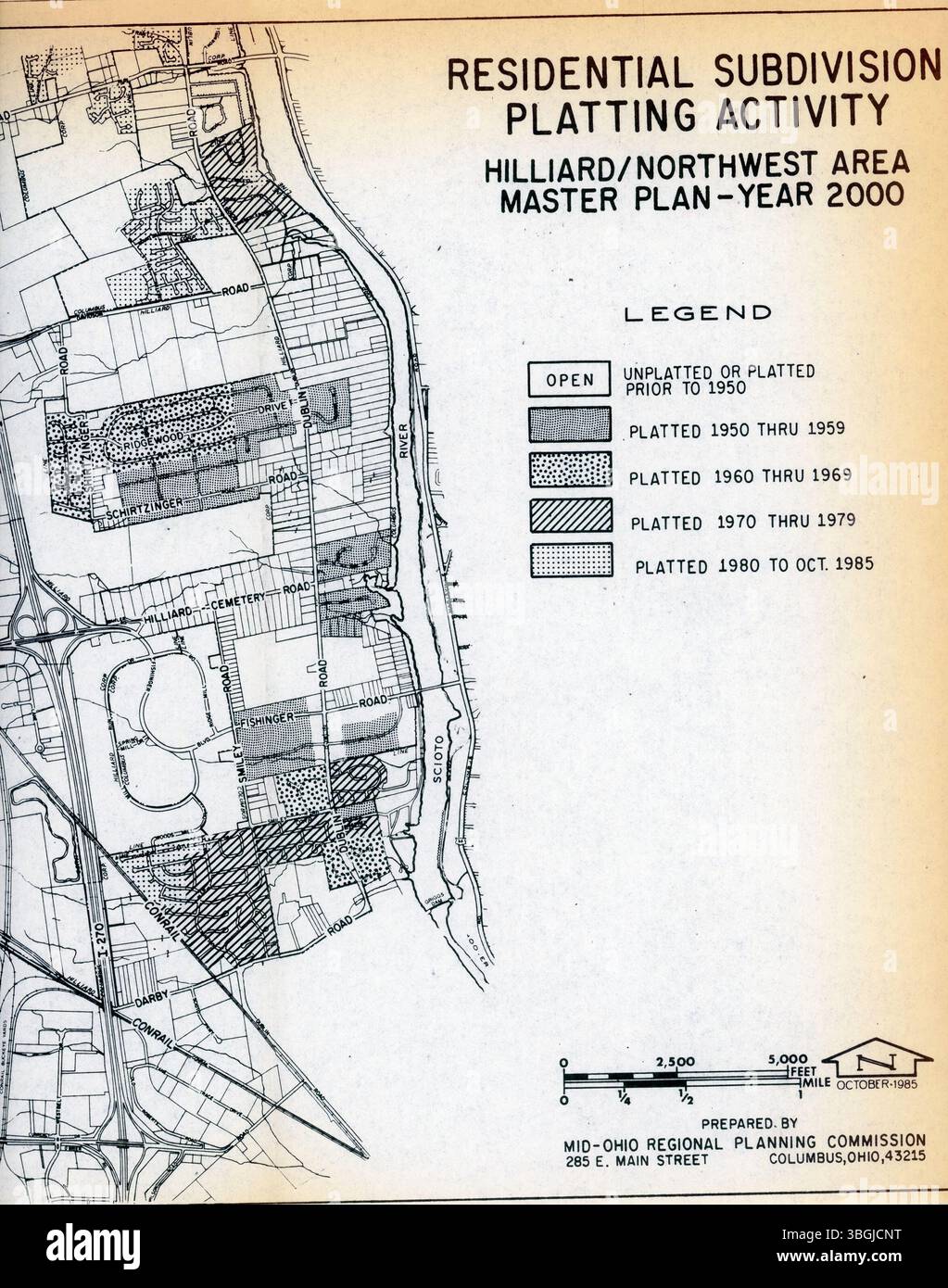 The 1987 Hilliard Master Plan outlines the development policy for ...