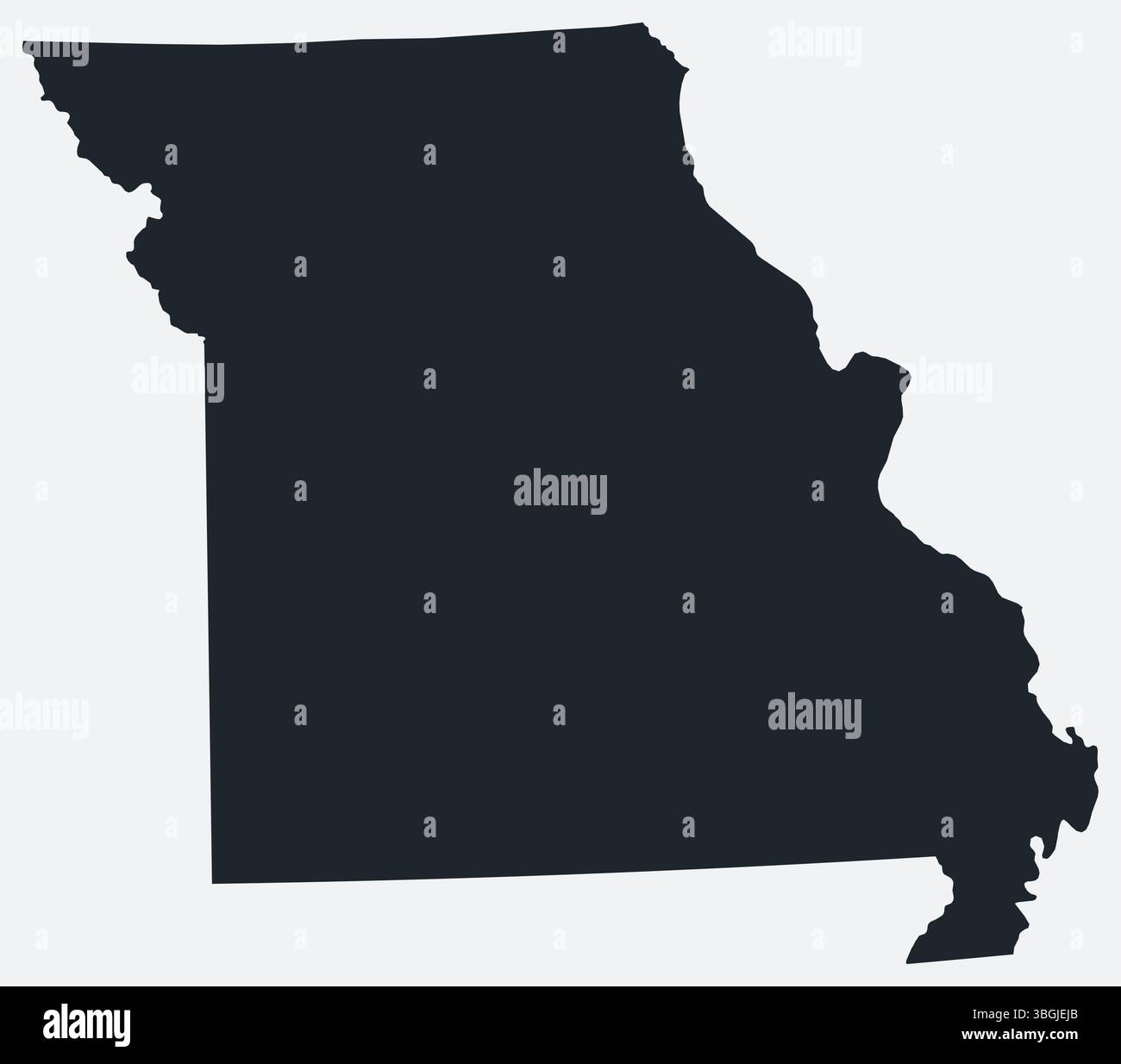 Jefferson outline map hi-res stock photography and images - Alamy