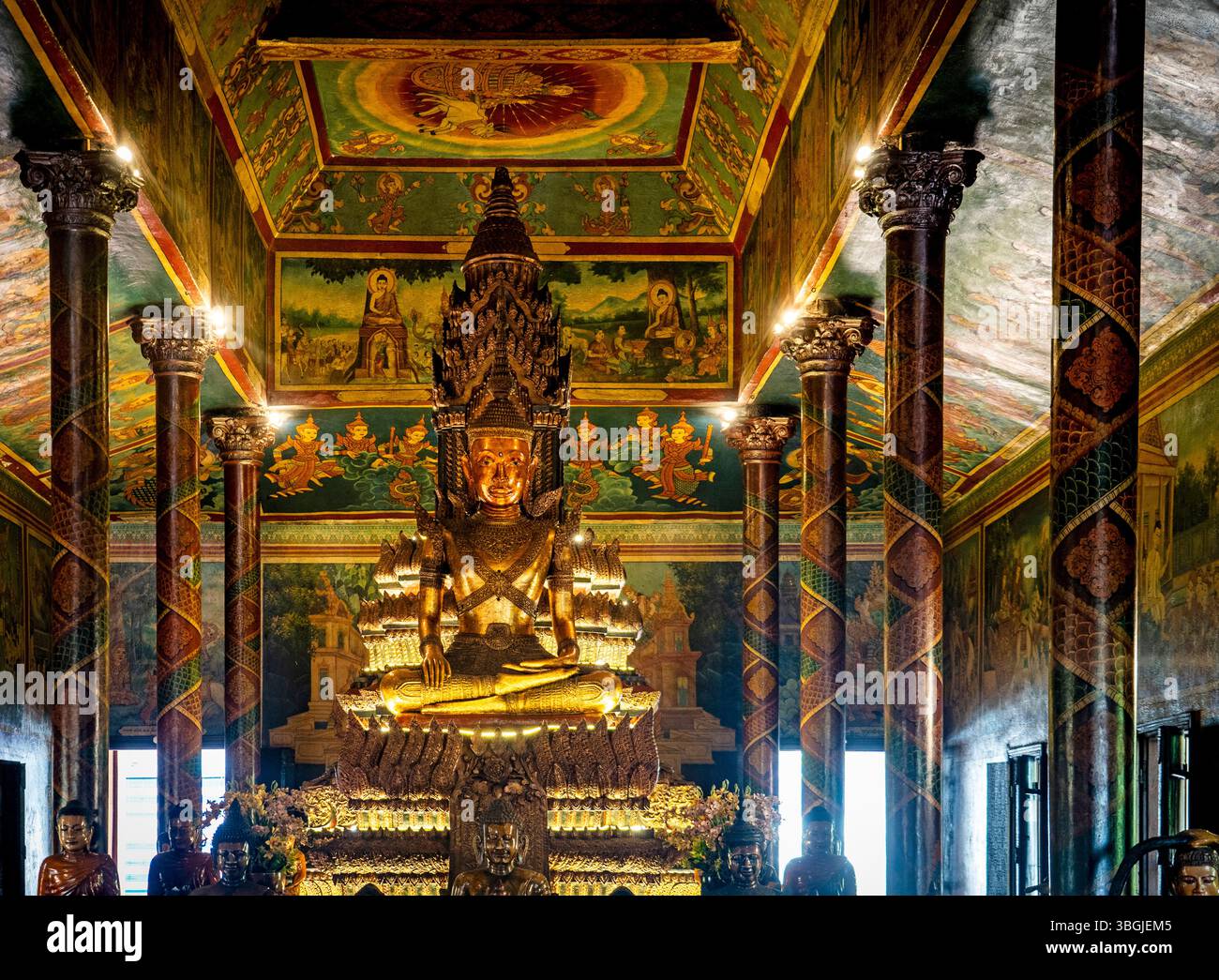 Temple Inside Design Beautifully decorated temple interior hi-res stock photography and ...