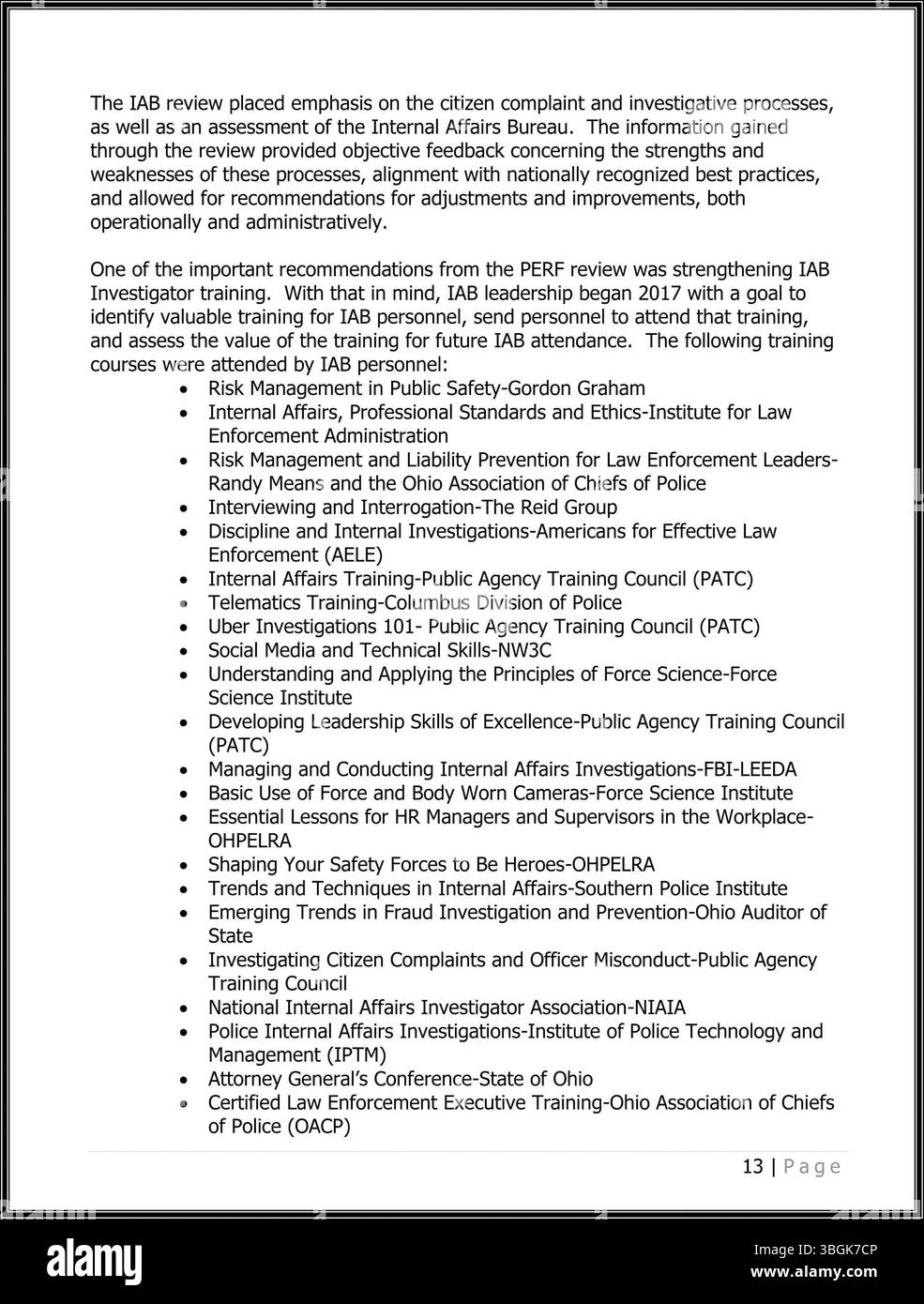 The 2017 report from the Columbus Division of Police Internal Affairs ...
