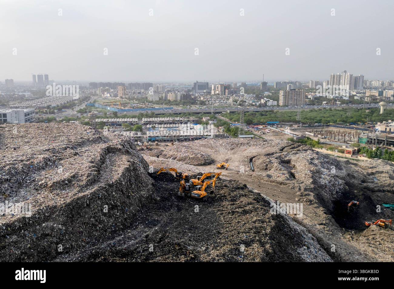 (Editor's Note: Image Taken with a Drone) General view of one of ...