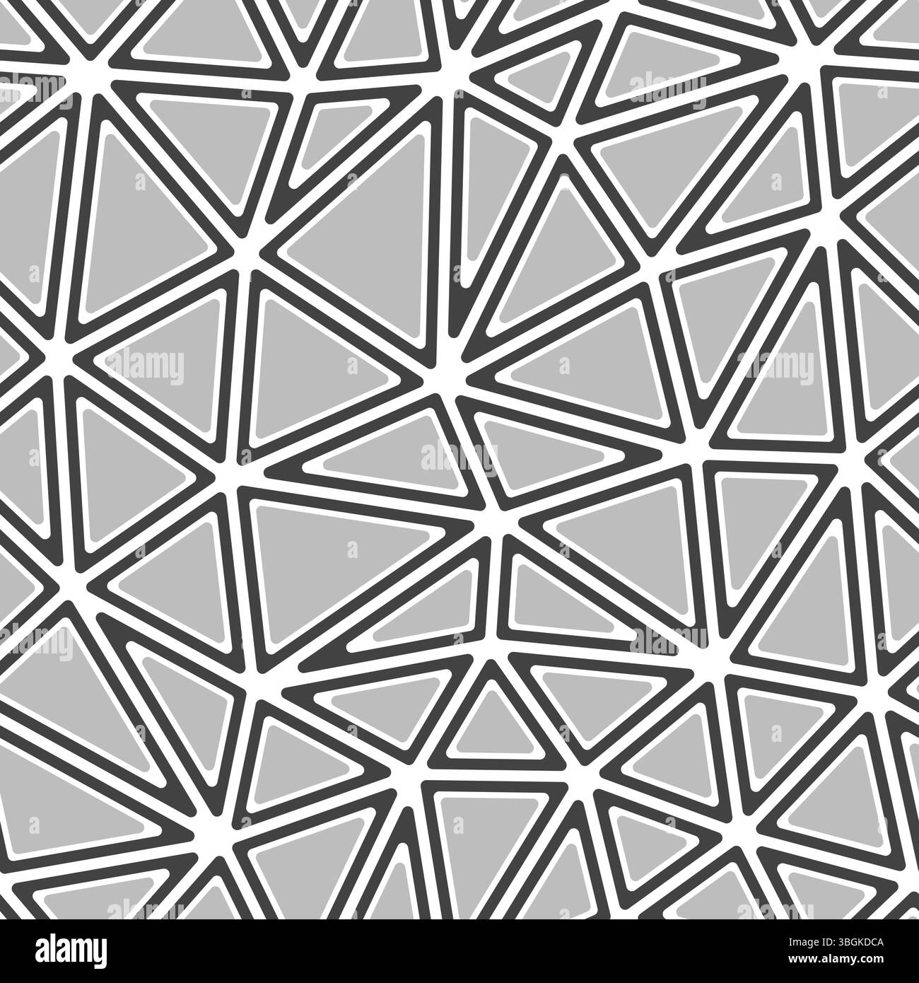 Abstract pattern of triangles. Rounded solid shapes in frames. Large ...