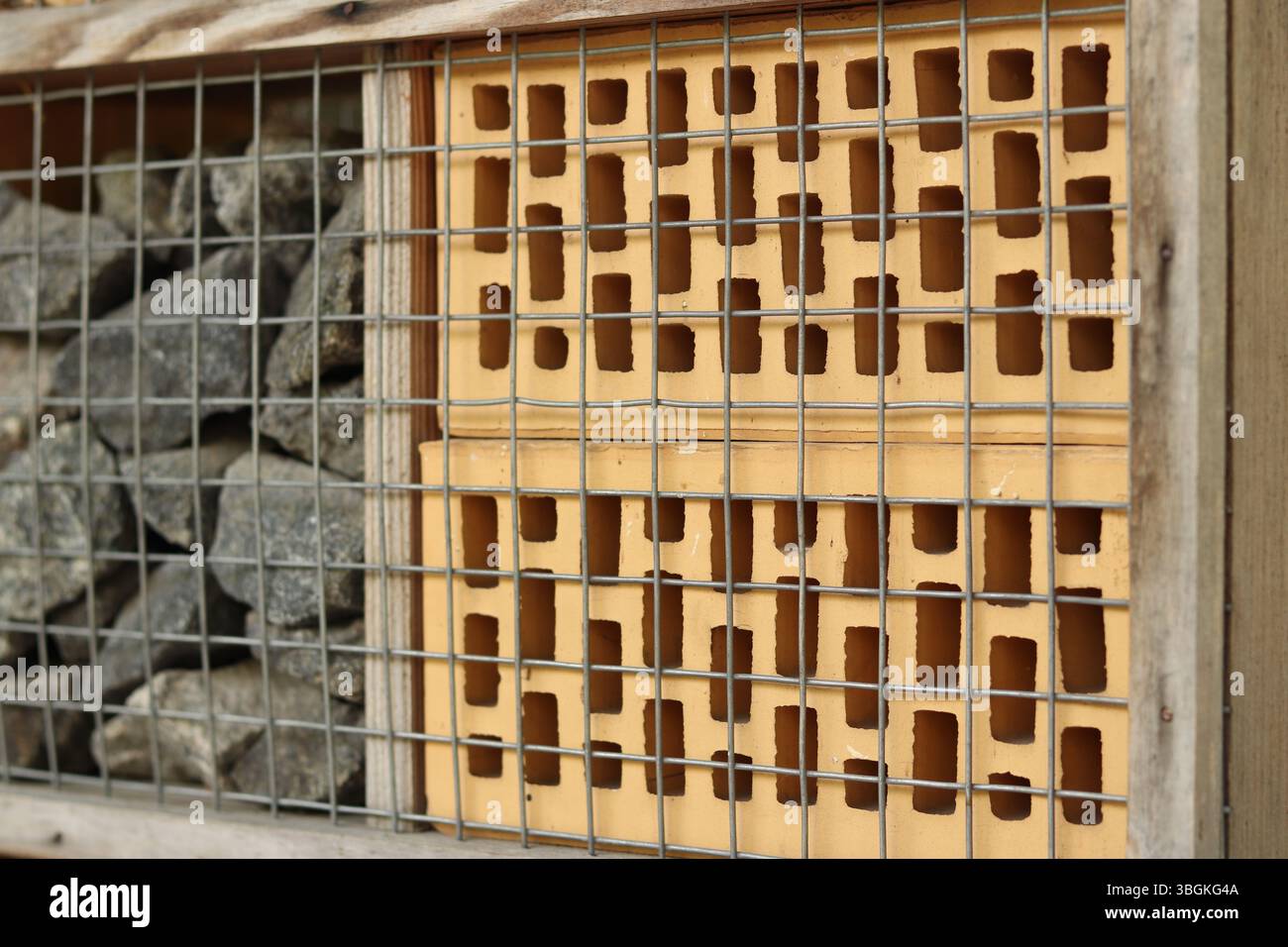 Insect houses. Wooden insect house for pest control and pollination of