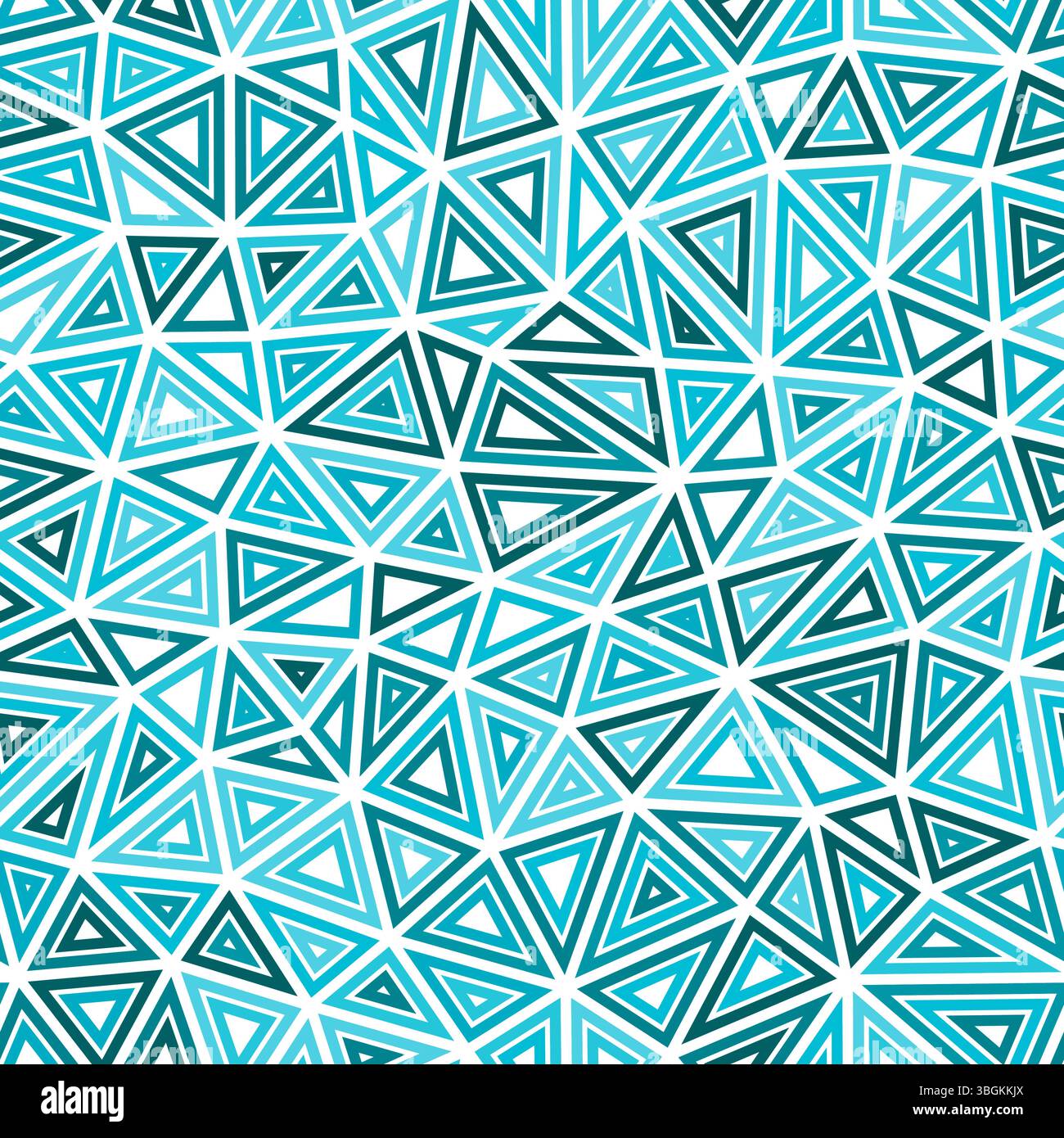 Triangles pattern geometric design. Multiple repeated inner triangles. Medium shape size. Monotone colored style. Seamless pattern. Stock Vector