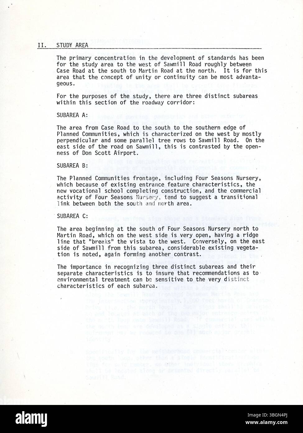 The 1970s Sawmill Corridor Development Standards plan for Columbus ...