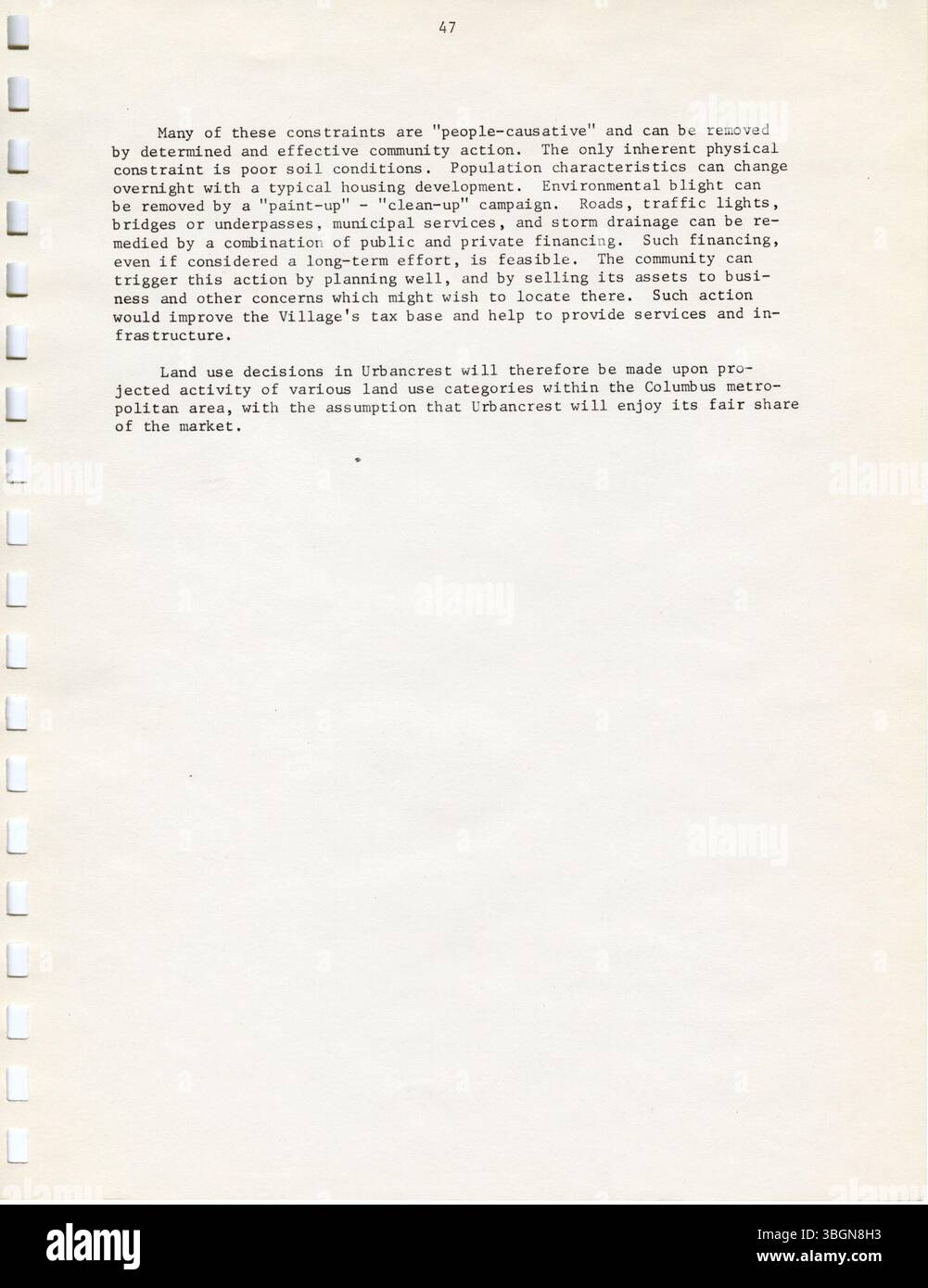 The 1974 Urbancrest Comprehensive Community Development Plan provides a ...