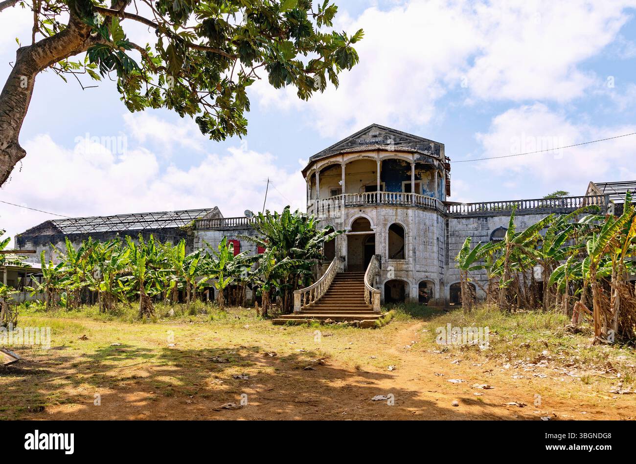 historic hospital building of the Roca agua-Ize on the island of Sao