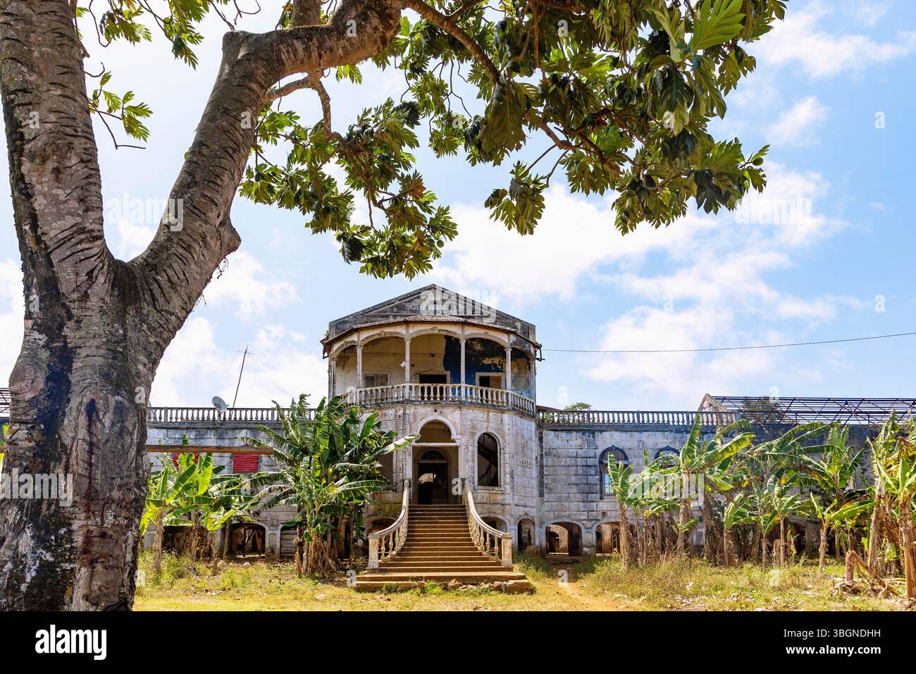 historic hospital building of the Roca agua-Ize on the island of Sao